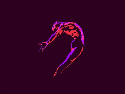 Dancer adobe illustrator dancer design digital art flat illustration light minimal people profile silhouette style technique vector