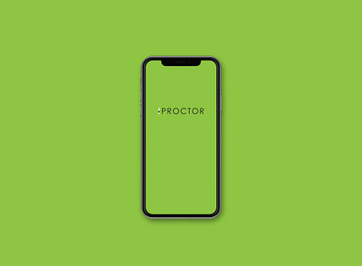 PROCTOR app art branding clean design flat graphic design illustrator logo minimal ui ux vector