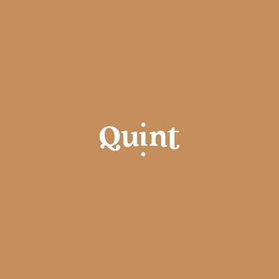 Quint brand classy clean elegant five font font family fontface gold logo neautral queen quint reflective typography vector