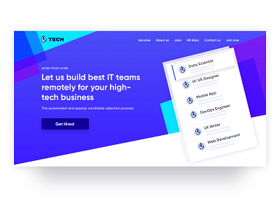 Website Header Design clean design colors dailyui design homeoffice inspiration layoutdesign minimal newdesign remote working remotework teams tech technology techteam ui ux uidesign uxdesign web website