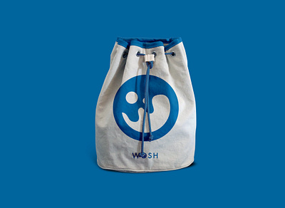 Clean and Clever: Branding Wosh’s Subscription Laundry Service branding clean design flat graphic design illustration illustrator logo minimal vector