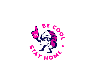 Be Cool badge stop covid