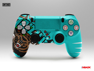 Contender | NBA2K Controller Concepts | Part 2 2k basketball brand identity branding esports nba nba2k ps4 ps5 sports sports branding sports design uniforms