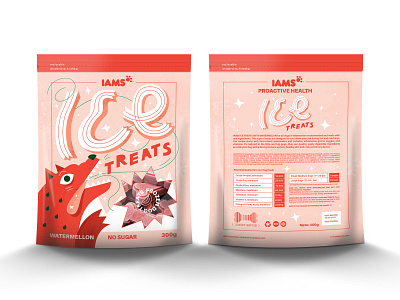 Dog food packaging design adobe illustrator branding design dog art dog food dog illustration dog treats food graphic ice cream illustraion illustration illustrations package design packaging packaging design treats typography vector watermelon