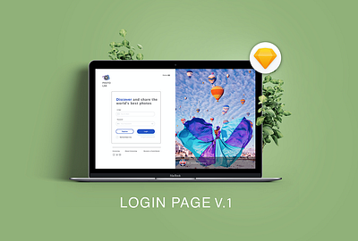 Login Page Free Downloads design download login photo psd sketch ui ux webdesign website