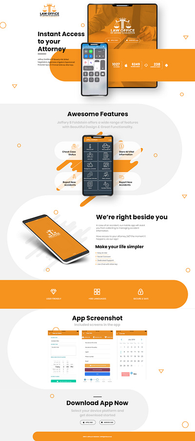 Law Website Layout design landing page landing page design landingpage modern design ui ux design uidesign website concept