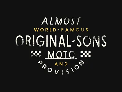 Sons Vintage branding cafe racer design illustration lettered lettering logo motorcycle script type typography