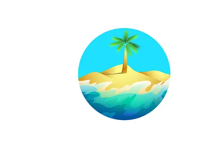 palm marble beach marble palm tree tropical island