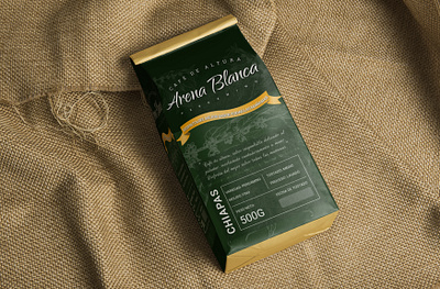 Arena Blanca Coffee branding coffee coffee bean concept logo marketing package package design packaging typography