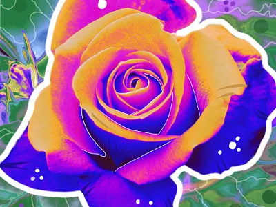 Bright Rose art print art illustration illustrator print