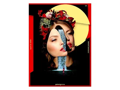 Waterfall poster adobe adobe photoshop art bhfyp creative design digitalart dribbbler dribbblers graphicdesign inspiration