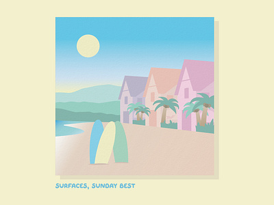 Surfaces Sunday Best Cover Art album album cover branding color competition concept cover design graphic design illustration logo music song spotify sunday best sundaybest surfaces surfacesmusic typography vector