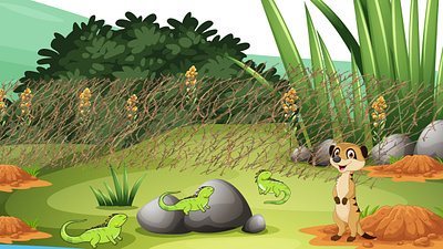 Iguana in Islands - Virtual Garden animal illustrations animation ap ui ux artwork beautiful islands coronavirus design iguana illustration illustrations island island illustrations islanders islands lizard illustrations lizards mobile app ui ux virtual garden web app