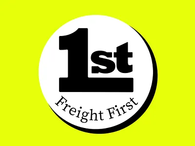 Freight First logo concept badge badge logo brand brand design brand identity branding branding design circle coin design icon logo logo design logos