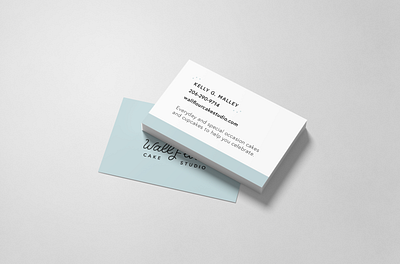 WallFlour Business Card branding design illustration lettering logo typography