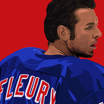 Theo Fleury • New York Rangers canada fleury hockey hockey player illustration illustrator new york new york city nhl nyc sports sports design theo fleury vector vector art vector illustration