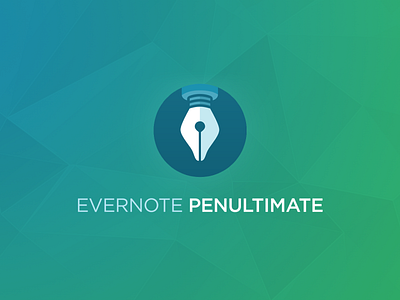 Penultimate logo evernote flat ios ios7 ipad logo polygons