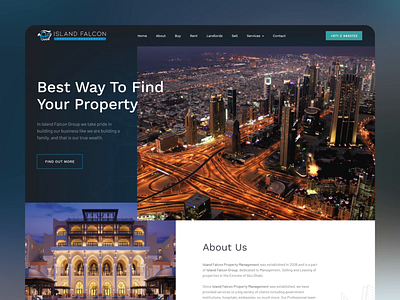 Property Management Homepage Design abu dhabi adobe xd architecture business development management dubai graphic design landing page property property developer property management real estate uae ui ux web design webdesign website website design