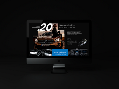 Mercedes Benz aftereffects photoshop uxmotion