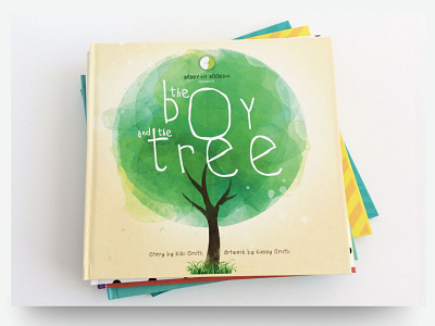 The Boy and the Tree book cover branding illustration typography