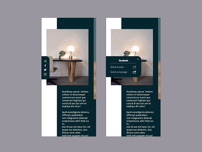 Daily UI #010 - Social Share dailyui dailyui010 dailyui10 dailyuichallenge graphic design mobile online magazine social social media socialshare xd