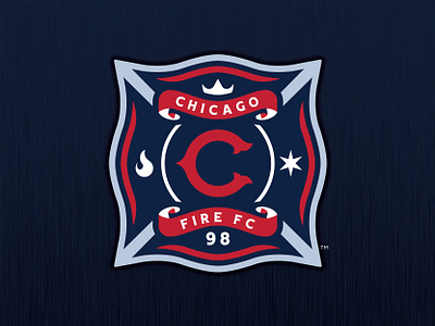 Chicago Fire FC - Logo Concept 1998 branding cffc chicago chicago fire fire futbol mls mls soccer soccer