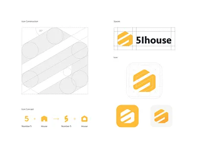 5ihouse—Icon Construction 5 icon logo number5