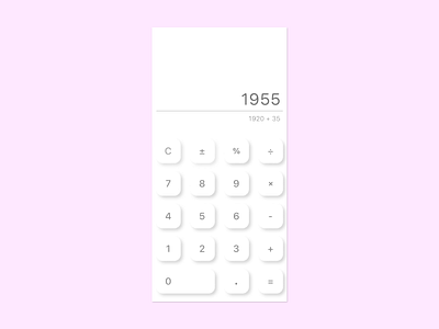 Daily UI 004 | Calculator calcuator dailyui dailyui004 dailyuichallenge ui uidesign uiuxdesigner