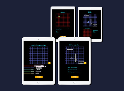 Battle Ship Tablet Game Ideation adobexd animation app design flat friends illustration interfacedesign ui ux