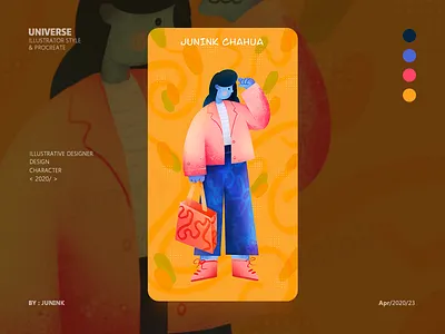 Flat character dynamic illustration add illustration ui vector 扁平插画