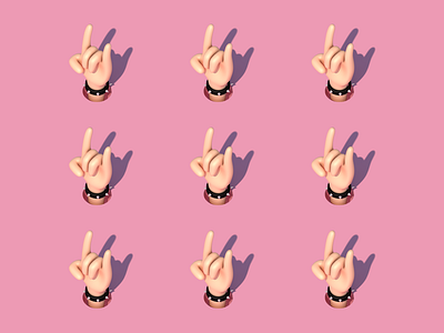 c4d练习 c4d hand