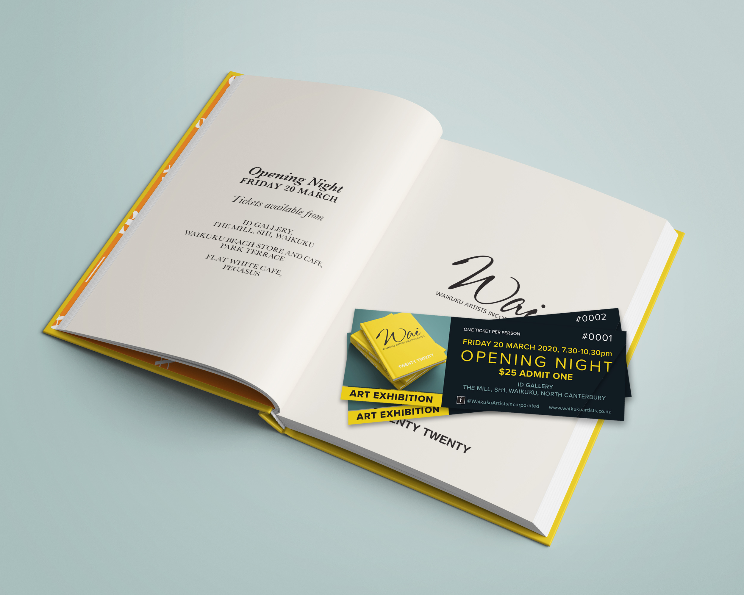 Example of Art Show Branding