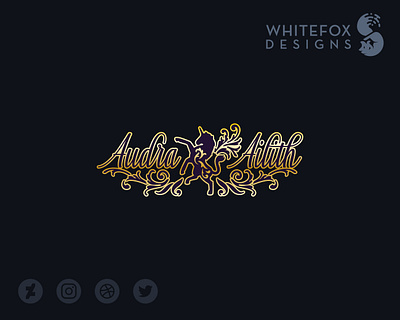 Audra Ailith Logo branding design fantasy logo nature unicorn vector