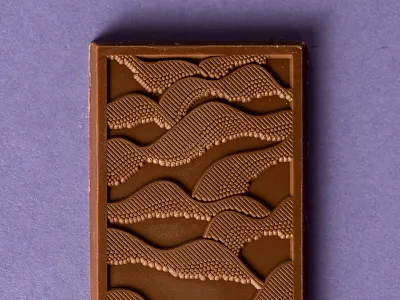 Illustrated Chocolate Bar chocolate chocolate bar client gift illustration mountains