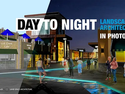 DAY TO NIGHT | Landscape Architecture architecture architecture design architecture visualization day to night graphic design illustration