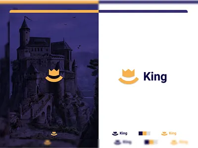 KING adobe xd branding design logo typography ui ux