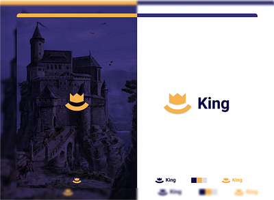 KING adobe xd branding design logo typography ui ux