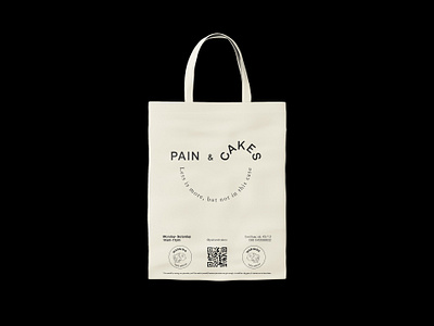 Tote bag . Visual Identity Pain&Cakes brandidentity brandidentitydesign branding graphicdesign logo visualidentity