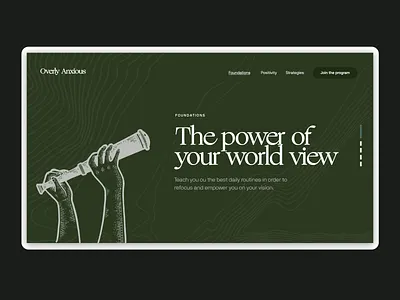 Overly Anxious Web branding clean concept design identity illustration layout minimal web website