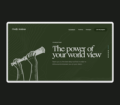 Overly Anxious Web branding clean concept design identity illustration layout minimal web website