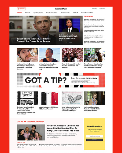 BuzzFeed NEWS website redesign buzzfeed buzzfeed news news news website uiux web design website website design