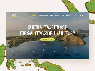 Dua Benua - Hero hero indonesia island landing traveling ui ux web website