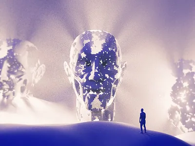 False Gods 3d 3d illustration after effects animation c4d composition design geometric photoshop web design