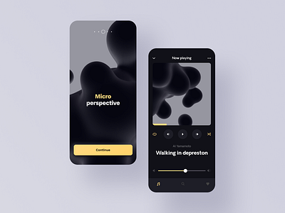 Micro Perspective apple dailyui interaction design interfacedesign music ui