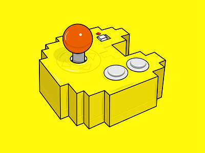 My pacman game arcade arcade game designer gabs games illustrate illustrator pacman pacmanlove play quarantine videogame videogames wakawaka yellow