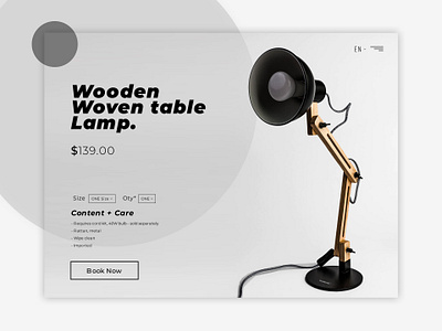 Lamp branding design flat typography ui ux web website website design