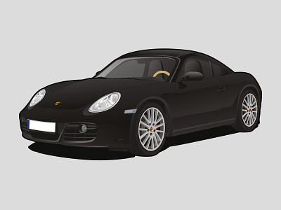 Porsche Boxster Illustration adobe illustrator automotive car illustration cars illustration vector vector art vector artwork vector illustration vector illustrator