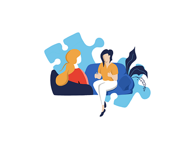 Concept art. Psychological consultation. Female Illustration art blog character colorful concept consultation consulting conversion drawing female flat icon illustraion illustration interface minimalism modern psychology simple woman