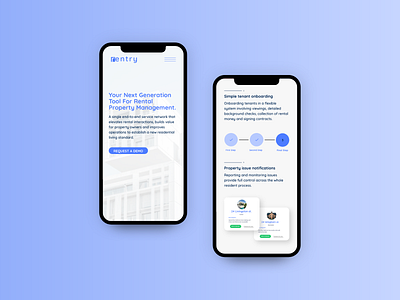 Rentry Mobile Version adobe xd aesthetic app clean clean design design flat interaction ui ux webdesign