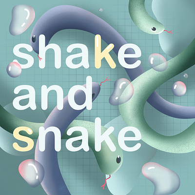 Shake&Snake branding app branding design illustration web